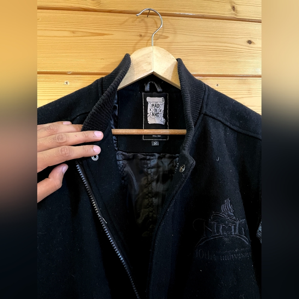 Varsity pure leather jacket - Picture 3 of 6